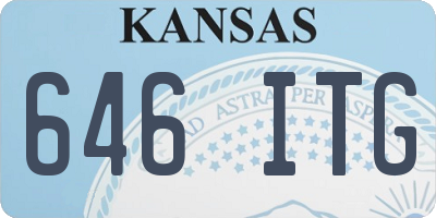 KS license plate 646ITG