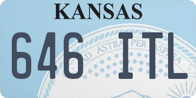 KS license plate 646ITL