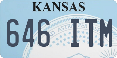 KS license plate 646ITM