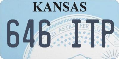 KS license plate 646ITP