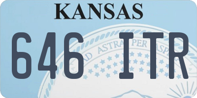 KS license plate 646ITR