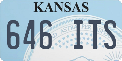 KS license plate 646ITS