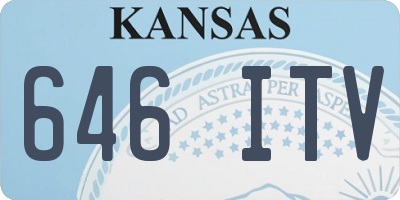 KS license plate 646ITV