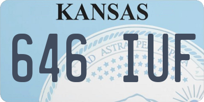 KS license plate 646IUF