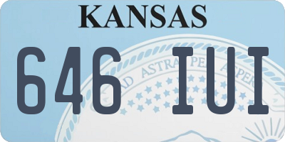 KS license plate 646IUI