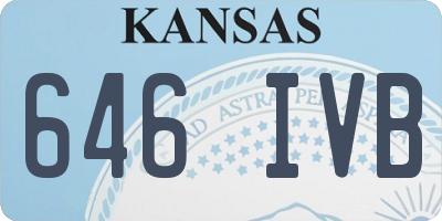 KS license plate 646IVB