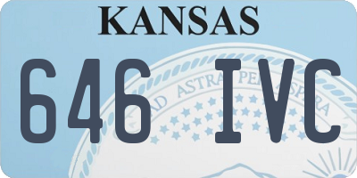 KS license plate 646IVC