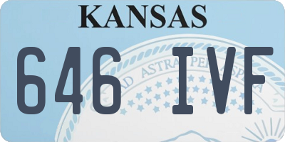 KS license plate 646IVF