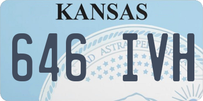 KS license plate 646IVH