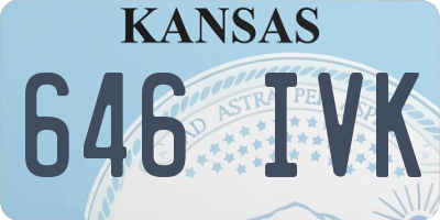 KS license plate 646IVK