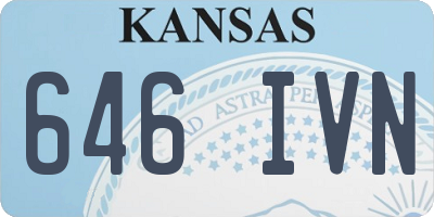 KS license plate 646IVN