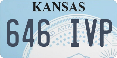 KS license plate 646IVP