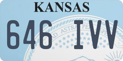 KS license plate 646IVV