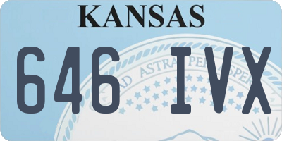 KS license plate 646IVX