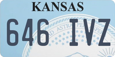 KS license plate 646IVZ