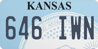 KS license plate 646IWN