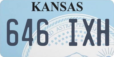 KS license plate 646IXH