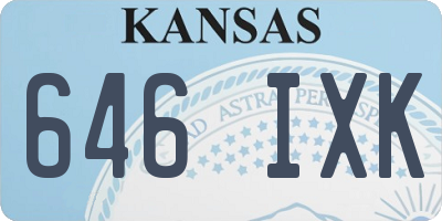 KS license plate 646IXK