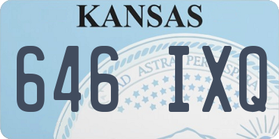 KS license plate 646IXQ