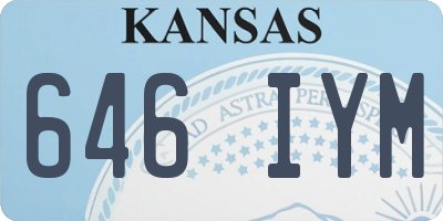 KS license plate 646IYM