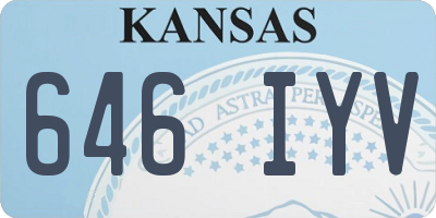 KS license plate 646IYV