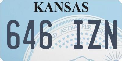 KS license plate 646IZN