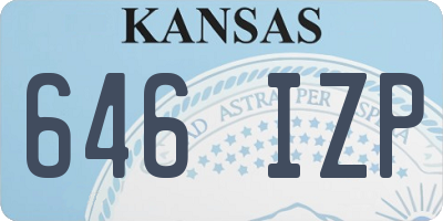 KS license plate 646IZP