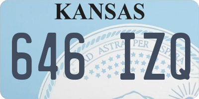 KS license plate 646IZQ