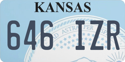KS license plate 646IZR