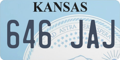 KS license plate 646JAJ