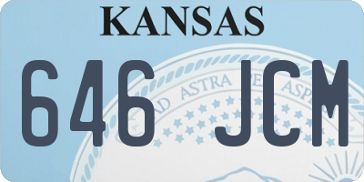 KS license plate 646JCM