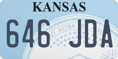 KS license plate 646JDA