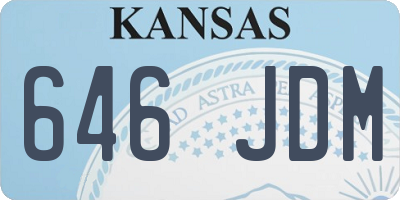 KS license plate 646JDM