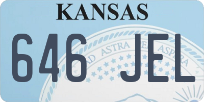 KS license plate 646JEL