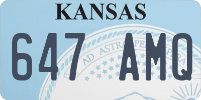 KS license plate 647AMQ