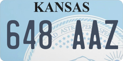 KS license plate 648AAZ