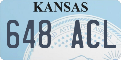 KS license plate 648ACL