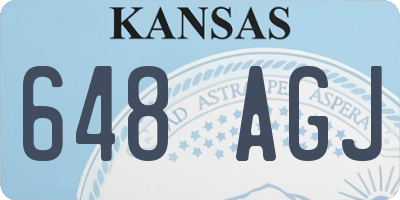 KS license plate 648AGJ