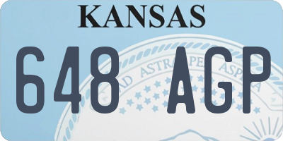 KS license plate 648AGP