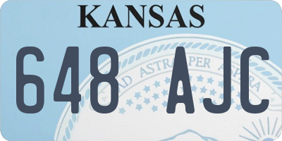 KS license plate 648AJC