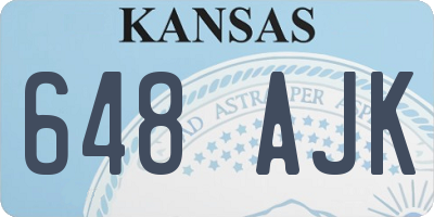 KS license plate 648AJK