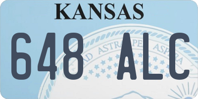 KS license plate 648ALC