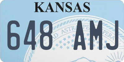 KS license plate 648AMJ