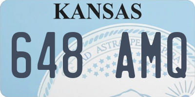 KS license plate 648AMQ