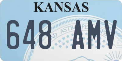 KS license plate 648AMV