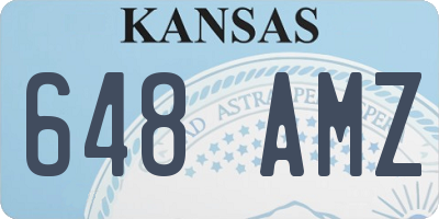 KS license plate 648AMZ