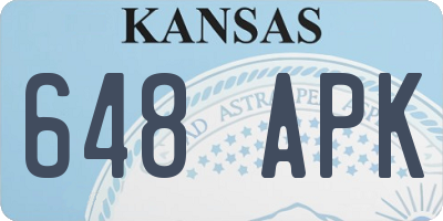 KS license plate 648APK