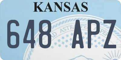 KS license plate 648APZ