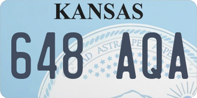 KS license plate 648AQA