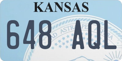 KS license plate 648AQL